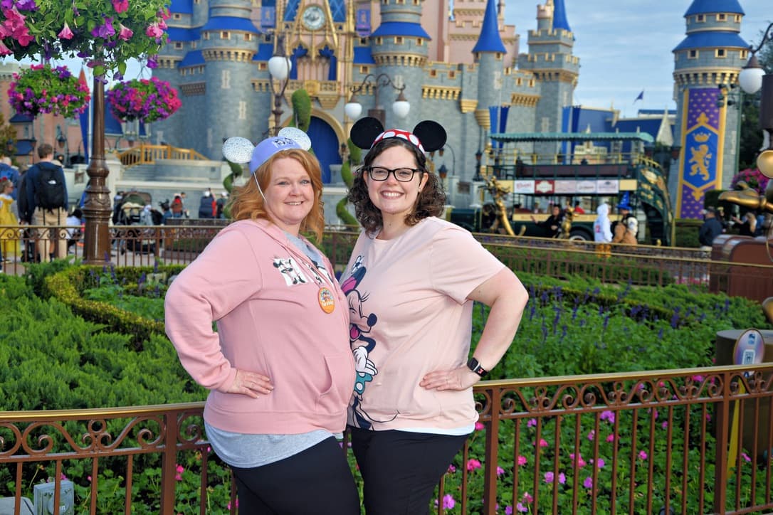 Heather and Stephanie enjoying a day at Disney