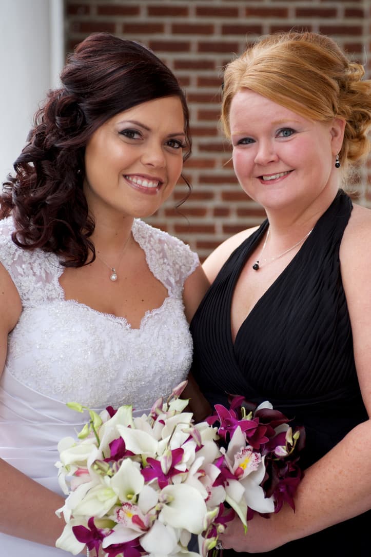 Heather and Stephanie at Stephanie's wedding