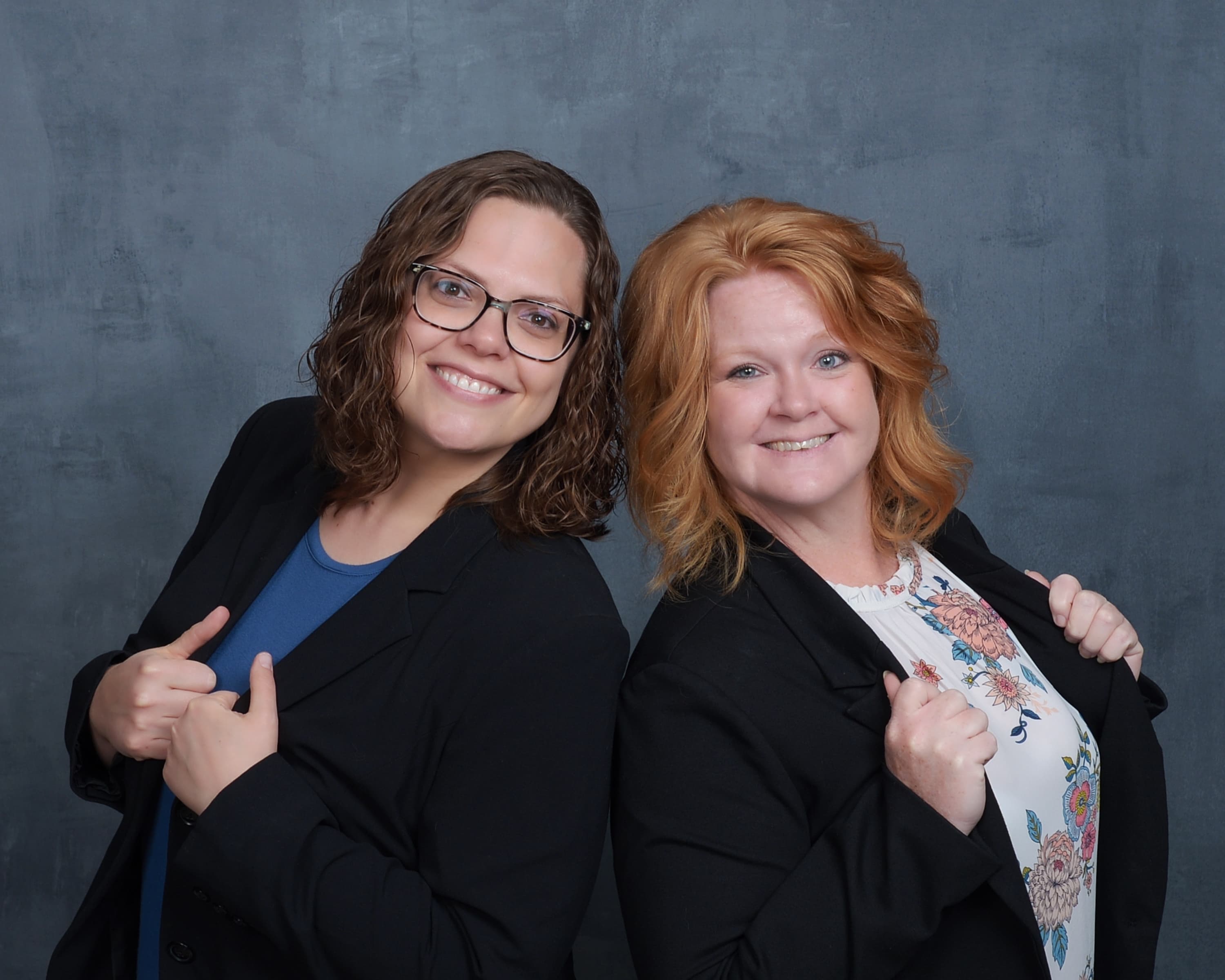 Heather and Stephanie back to back